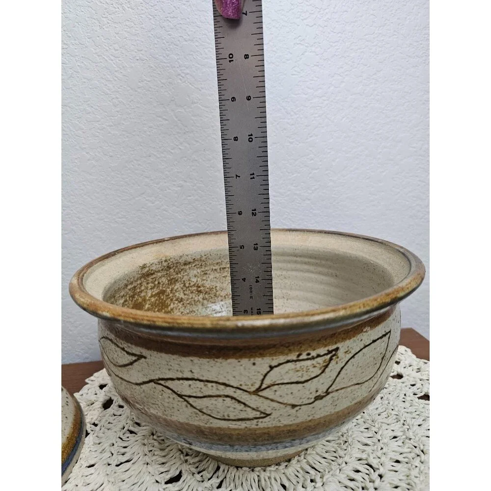 David Chohlidakis Ceramic Pottery Covered Casserole Dish, Serviceable